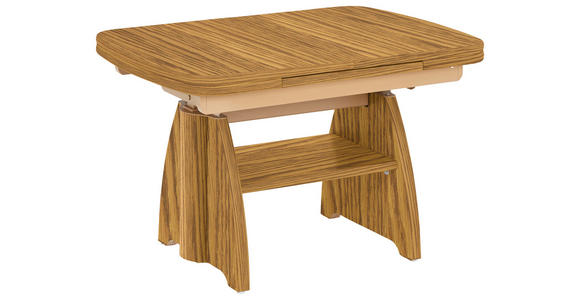 COUCHTISCH Eiche furniert 90-130,5/65/56-75 cm rechteckig Eichefarben  - Eichefarben, KONVENTIONELL, Holz (90-130,5/65/56-75cm) - Venda