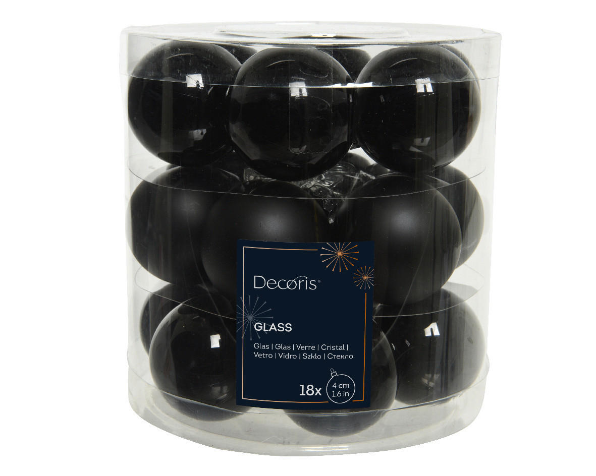 SET DE GLOBURI DE CRĂCIUN - Basics (4,00/4,00/4,00cm)