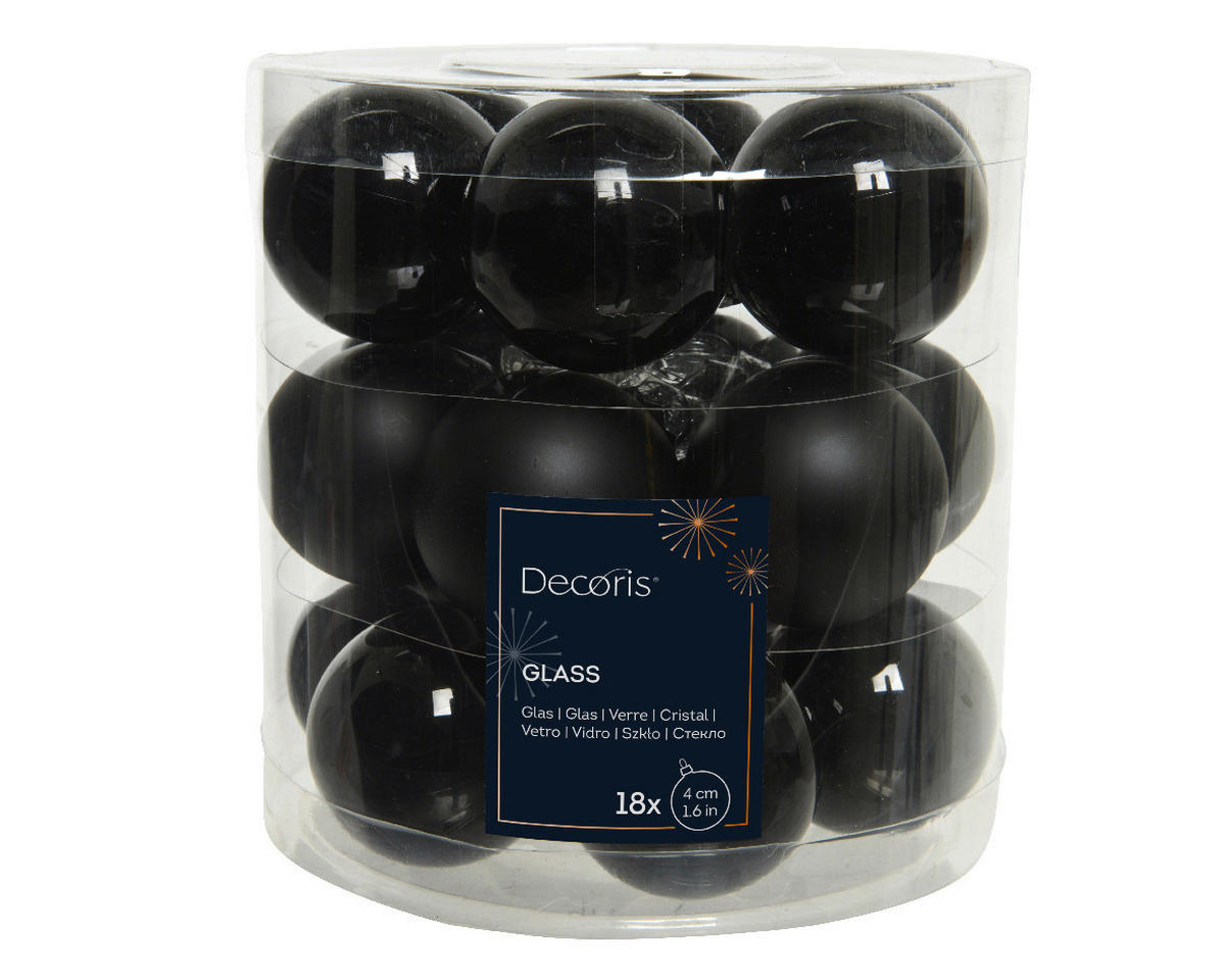 SET DE GLOBURI DE CRĂCIUN - Basics (4,00/4,00/4,00cm)