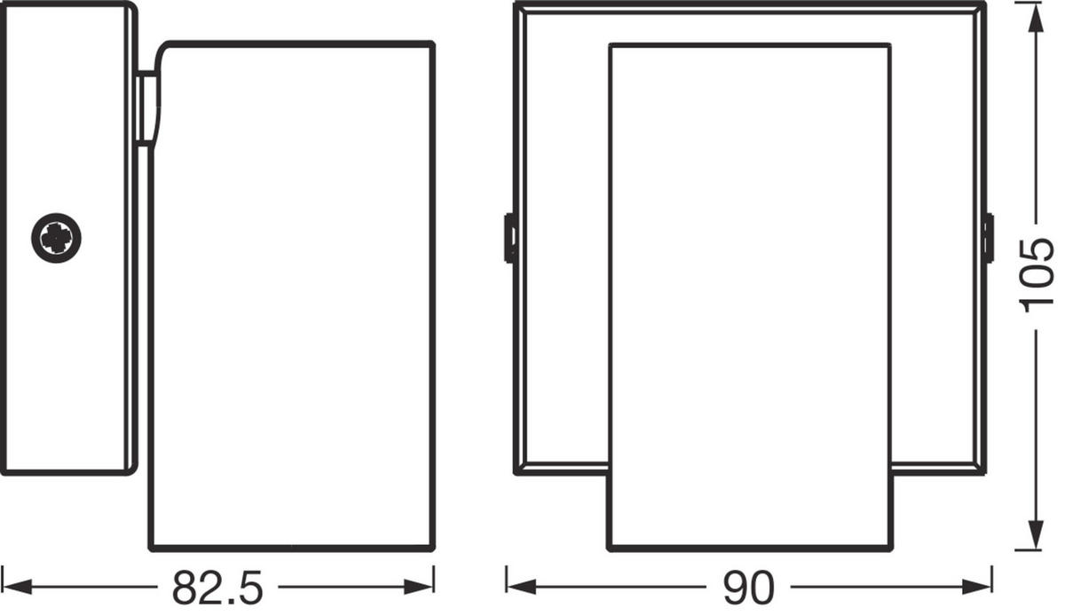 LED-STRAHLER 9/8,25/10,5 cm   - Weiß, Basics, Metall (9/8,25/10,5cm) - Osram