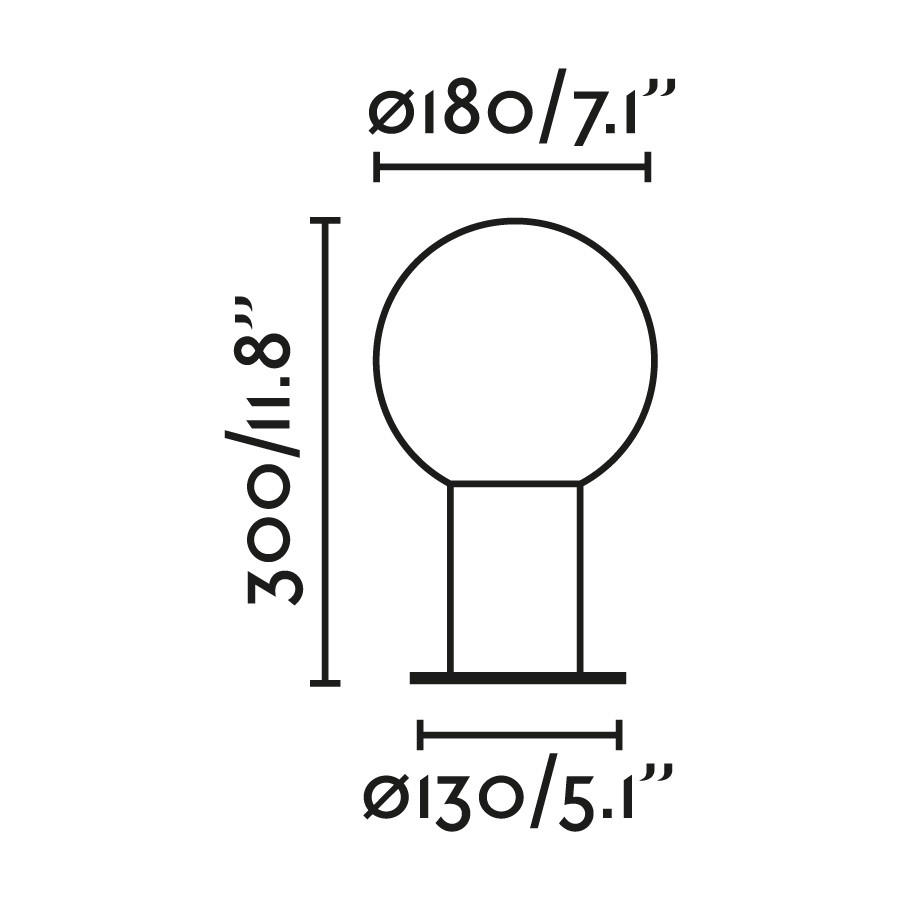 AUßENSTEHLEUCHTE 18/18/30 cm   - Dunkelgrau, Design, Metall (18/18/30cm)
