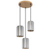 HÄNGELEUCHTE RUN 35/120 cm   - Braun/Grau, Trend, Glas/Metall (35/120cm)