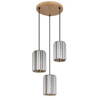 HÄNGELEUCHTE RUN 35/120 cm   - Braun/Grau, Trend, Glas/Metall (35/120cm)