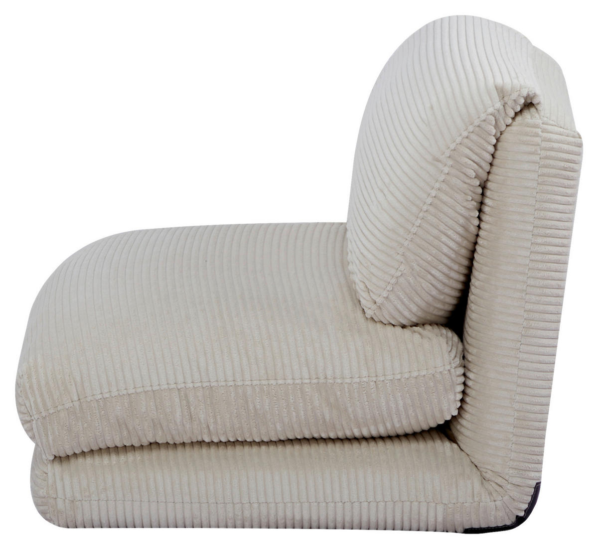 SCHLAFSESSEL in Cord Beige  - Beige, Design, Textil/Metall (82/58/78cm) - Livetastic