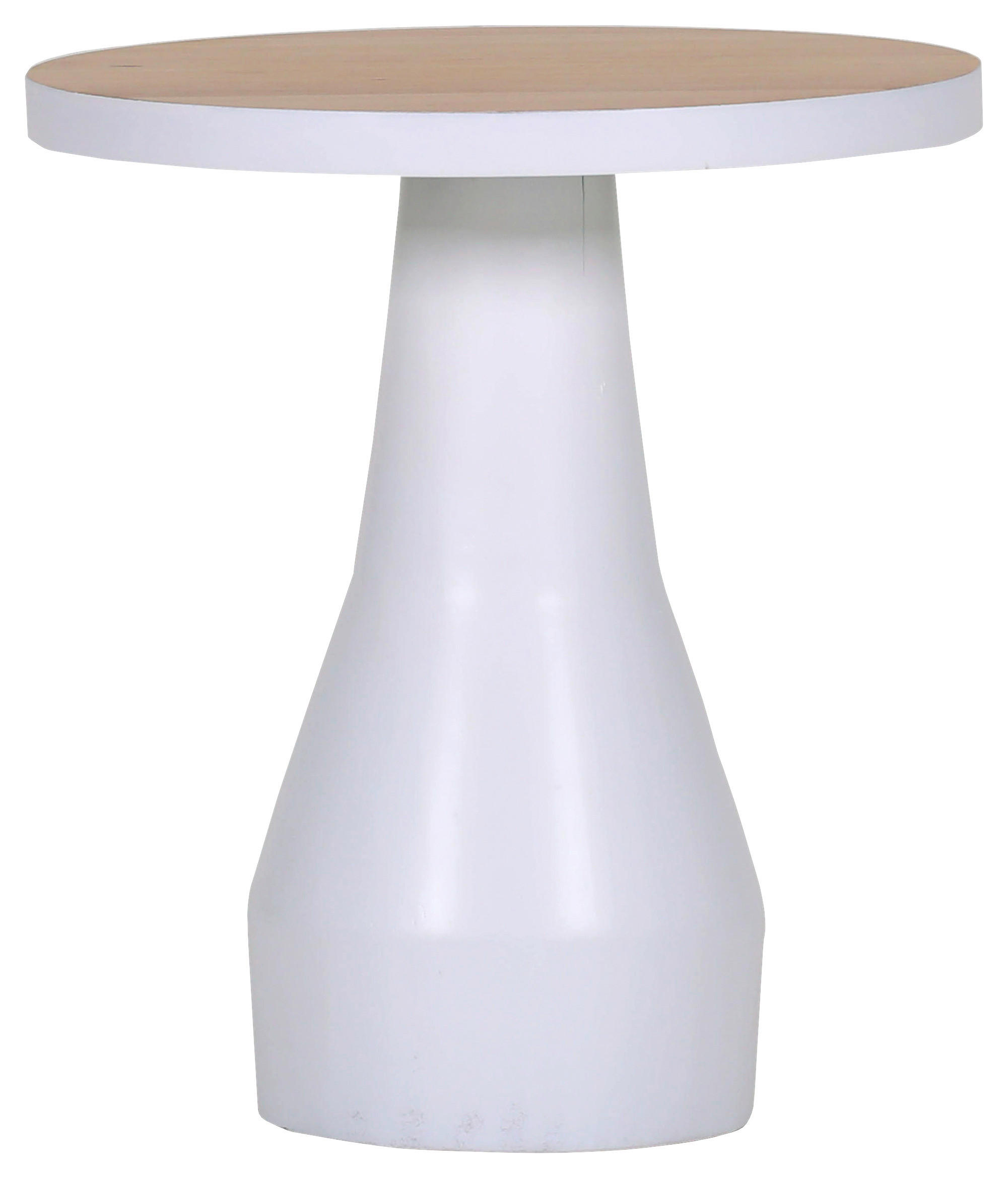 COUCHTISCH 35/35/39 cm rund Weiß, Eichefarben  - Eichefarben/Weiß, Design, Holz/Holzwerkstoff (35/35/39cm) - Landscape