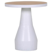 COUCHTISCH 35/35/39 cm rund Weiß, Eichefarben  - Eichefarben/Weiß, Design, Holz/Holzwerkstoff (35/35/39cm) - Landscape