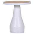 COUCHTISCH 35/35/39 cm rund Weiß, Eichefarben  - Eichefarben/Weiß, Design, Holz/Holzwerkstoff (35/35/39cm) - Landscape