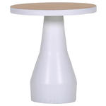 COUCHTISCH 35/35/39 cm rund Weiß, Eichefarben  - Eichefarben/Weiß, Design, Holz/Holzwerkstoff (35/35/39cm) - Landscape