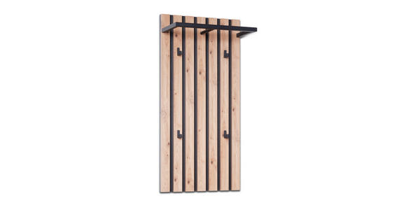 WANDGARDEROBE  in Braun, Schwarz  - Schwarz/Braun, Design, Holzwerkstoff (45/90/23cm) - Xora