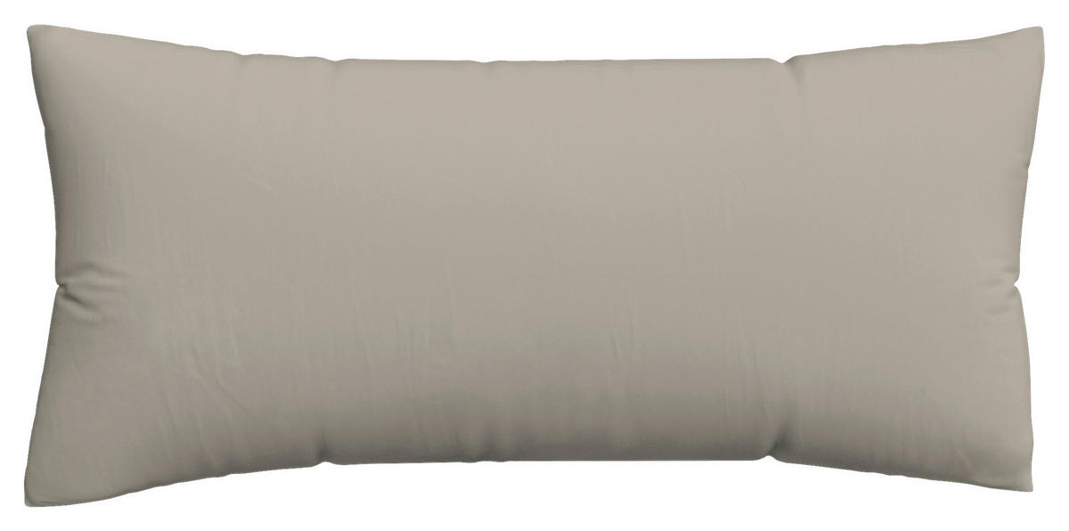 KOPFKISSENBEZUG WOVEN SATIN 40/80 cm  - Taupe, Basics, Textil (40/80cm) - Schlafgut