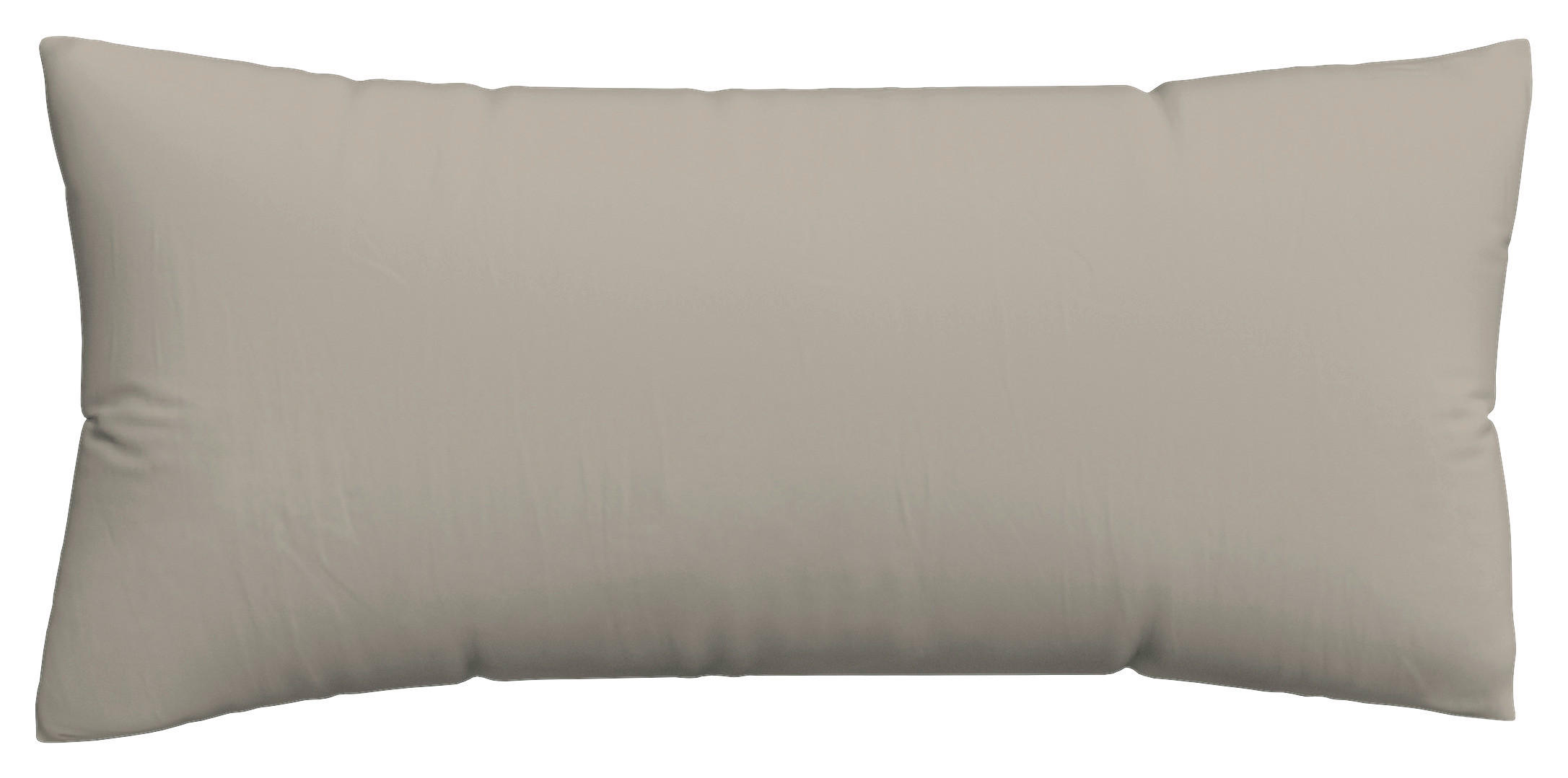 Schlafgut Kopfkissenbezug Woven Satin Taupe 40x80 cm