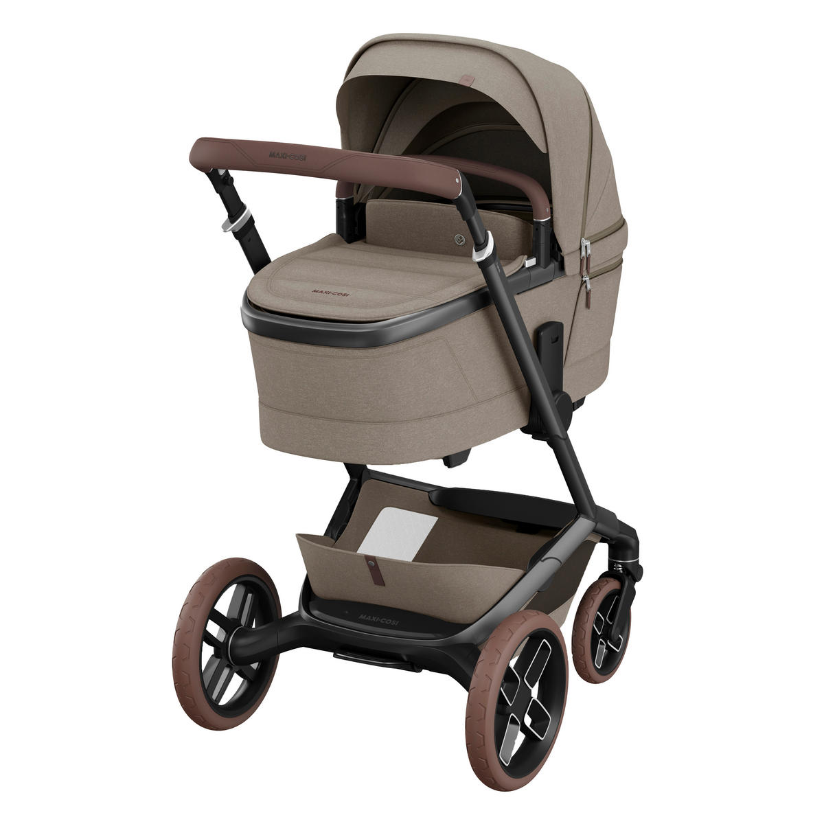 KINDERWAGEN Fame  - Graubraun/Graphitfarben, Basics, Kunststoff/Textil (61.5/110/95,5cm) - Maxi-Cosi