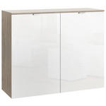KOMMODE 100/80/42 cm  - Alufarben/Weiß, Design, Holzwerkstoff/Metall (100/80/42cm) - Hom`in