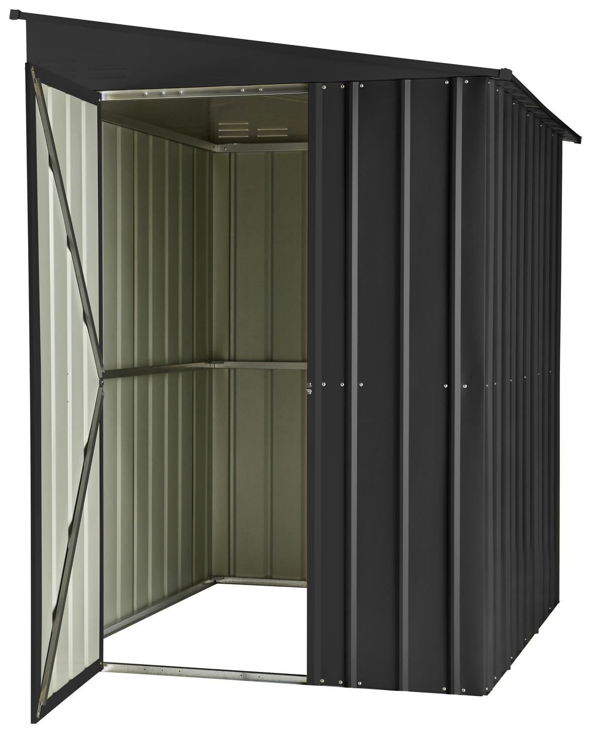 GERÄTEHAUS 155/203/180 cm  - Anthrazit, Basics, Metall (155/203/180cm)