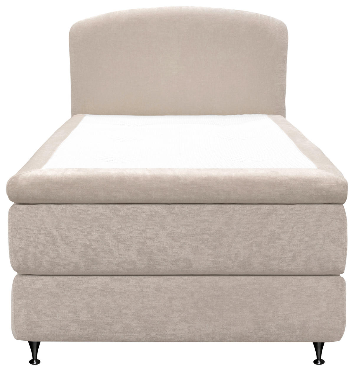 KONTINENTALSÄNG 120/200 cm  i grå  - svart/grå, Klassisk, metall/trä (120/200cm) - Visionight