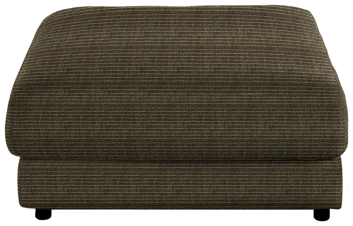 HOCKER in Textil Olivgrün  - Schwarz/Olivgrün, Design, Kunststoff/Textil (100/86/100cm) - Lomoco