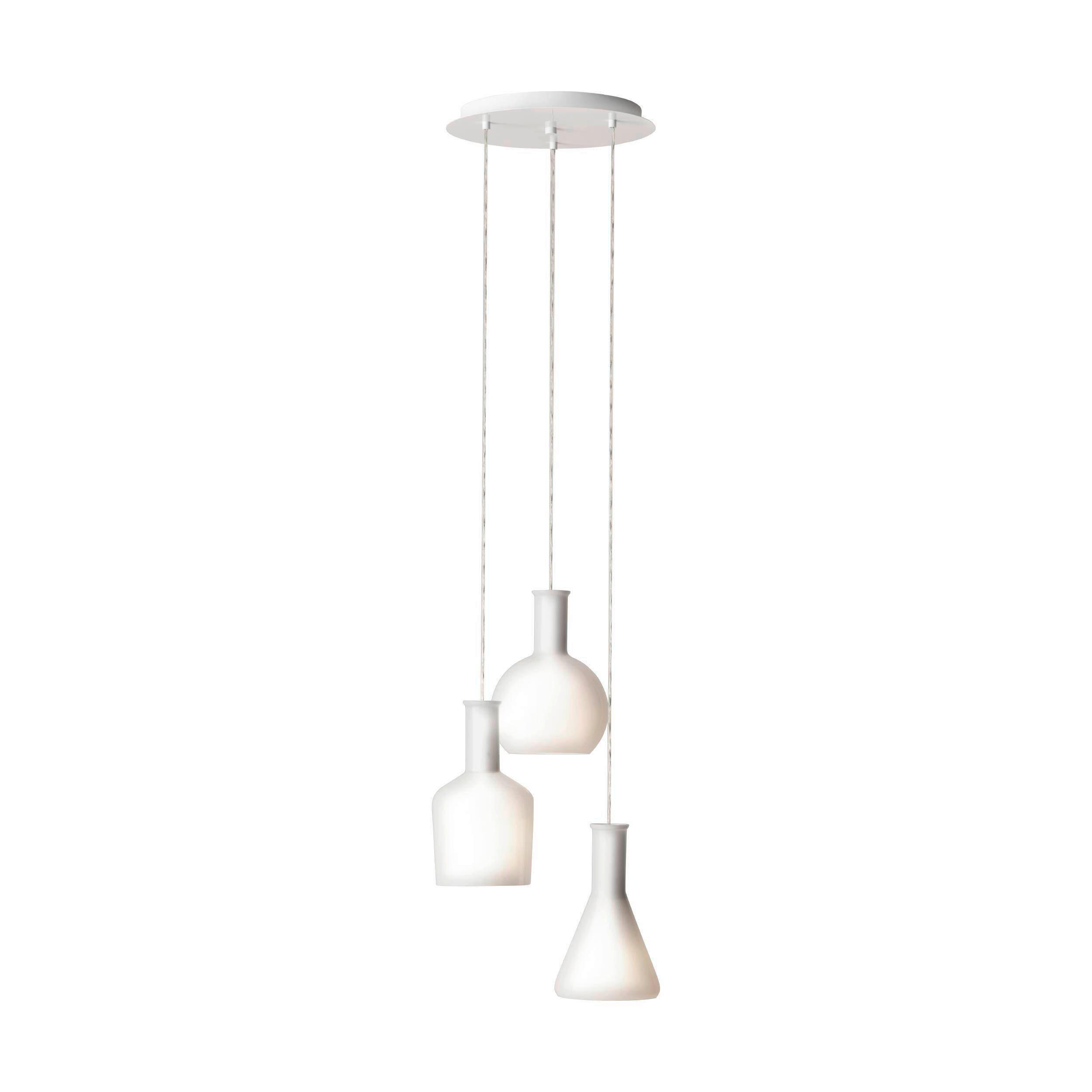 HÄNGELEUCHTE 35/150 cm   - Weiß, KONVENTIONELL, Glas/Metall (35/150cm) - Eglo