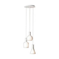 HÄNGELEUCHTE 35/150 cm   - Weiß, KONVENTIONELL, Glas/Metall (35/150cm) - Eglo