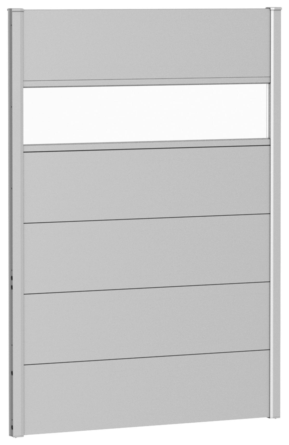 SICHTSCHUTZ - Silberfarben, Basics, Kunststoff/Metall (96/137/4,4cm) - Biohort