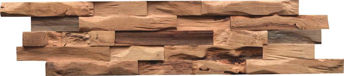 WANDVERKLEIDUNG - Hellbraun, Basics, Holz (61/15/2cm)
