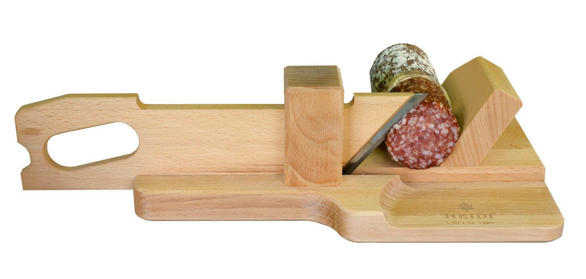 FLEISCHMESSER Heidi Cheese Line: Rapido  - Edelstahlfarben/Buchefarben, Basics, Holz/Metall (31,50/18,00/12,00cm) - Heidi Cheese Line