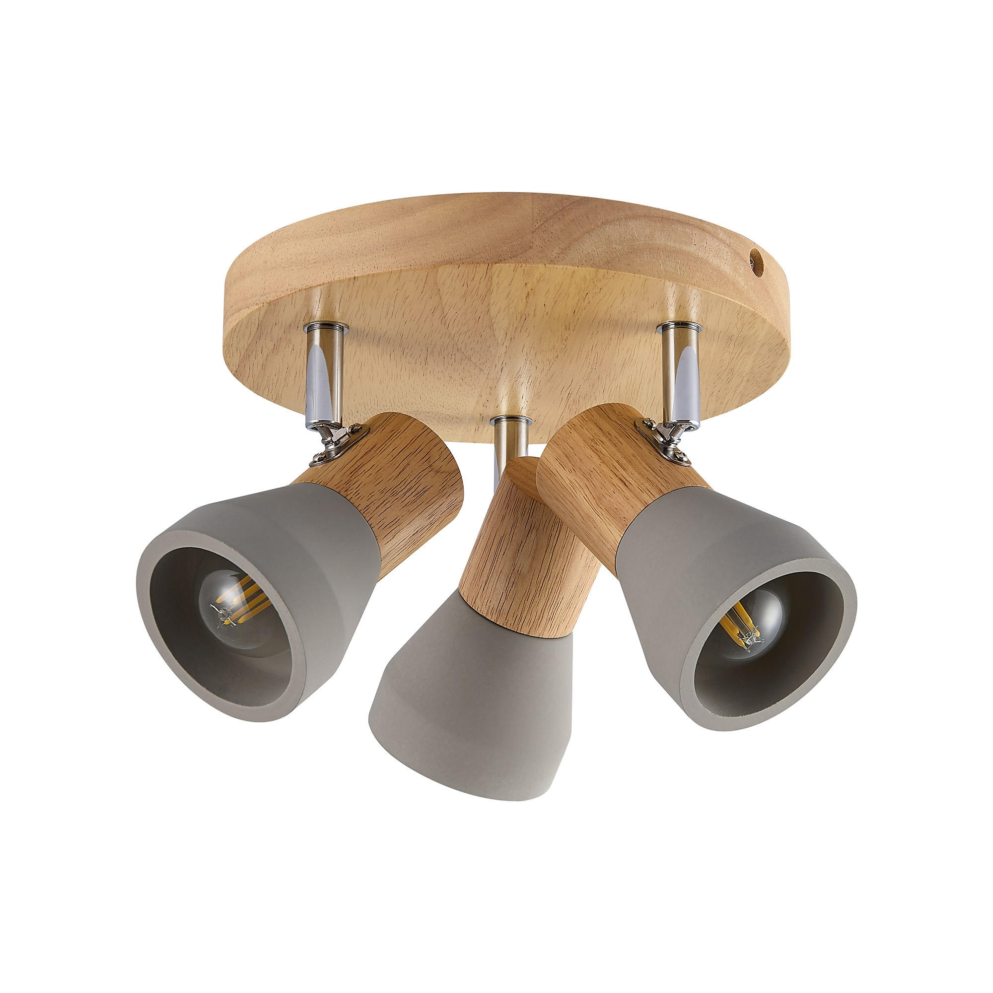 STRAHLER Alina 27/17 cm  - Eschefarben/Grau, Natur, Holz/Stein (27/17cm) - Novel