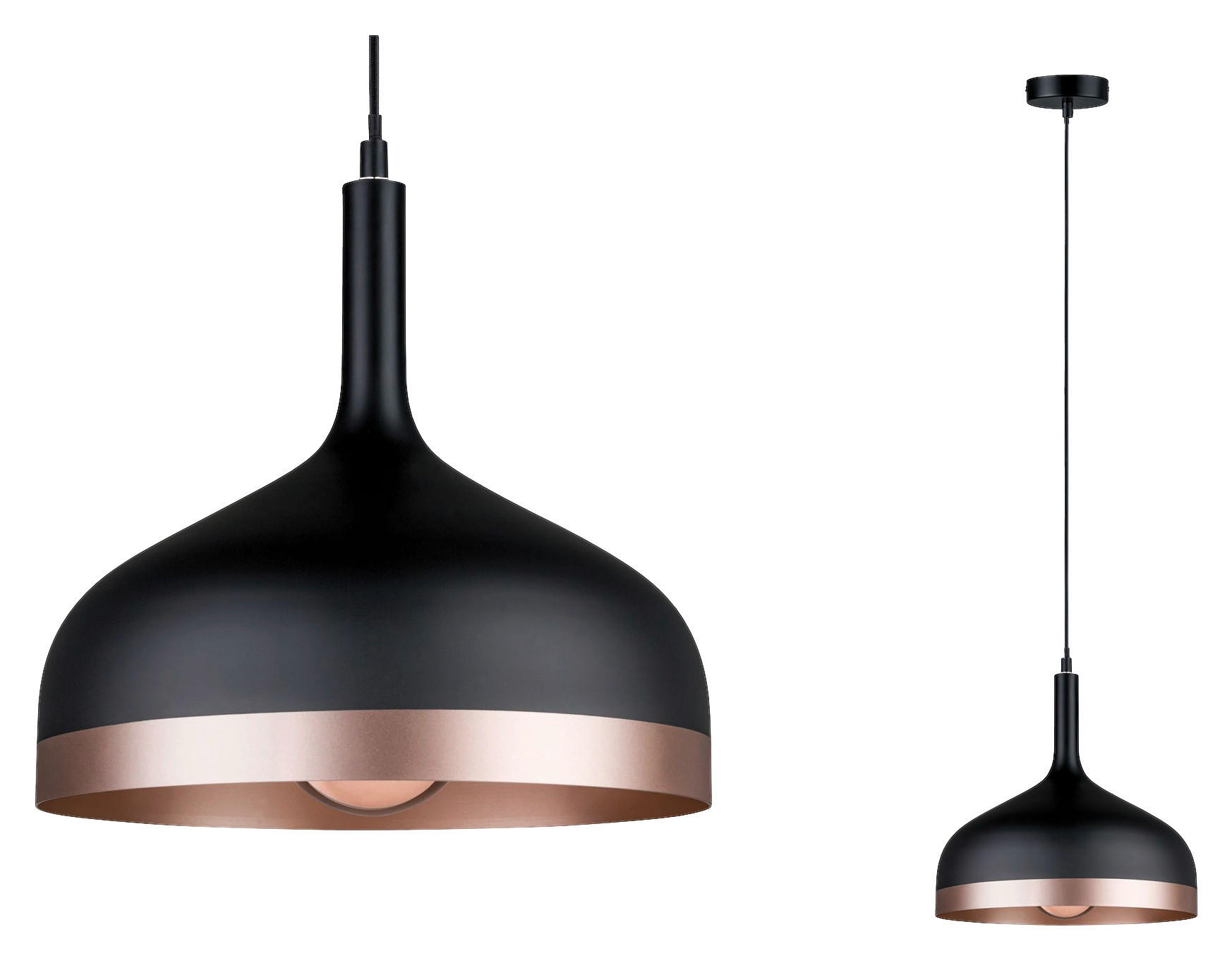 HÄNGELEUCHTE 30/150 cm  - Schwarz, Design, Metall (30/150cm) - Paulmann