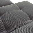 ECKSOFA in Cord Dunkelgrau  - Dunkelgrau/Schwarz, KONVENTIONELL, Textil/Metall (176/311cm) - Carryhome