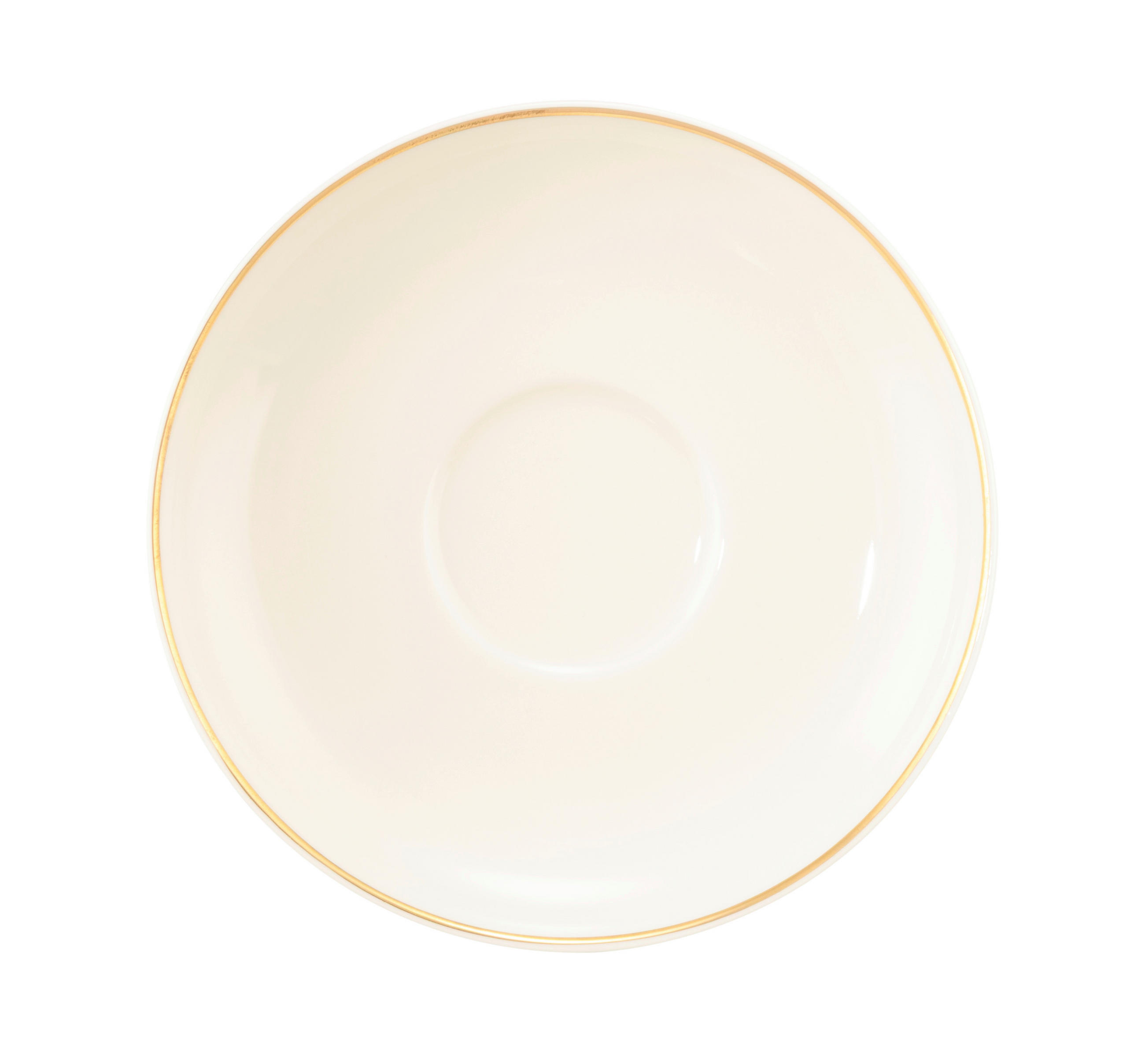 TANJURIĆ ZA ŠALICU     - zlatne boje/krem, Basics, keramika (14,7cm) - Seltmann Weiden