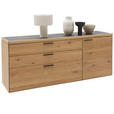 KOMMODE  in 181,9/74,5/45,2 cm  - Wildeiche/Schwarz, Design, Holz/Metall (181,9/74,5/45,2cm) - Valnatura