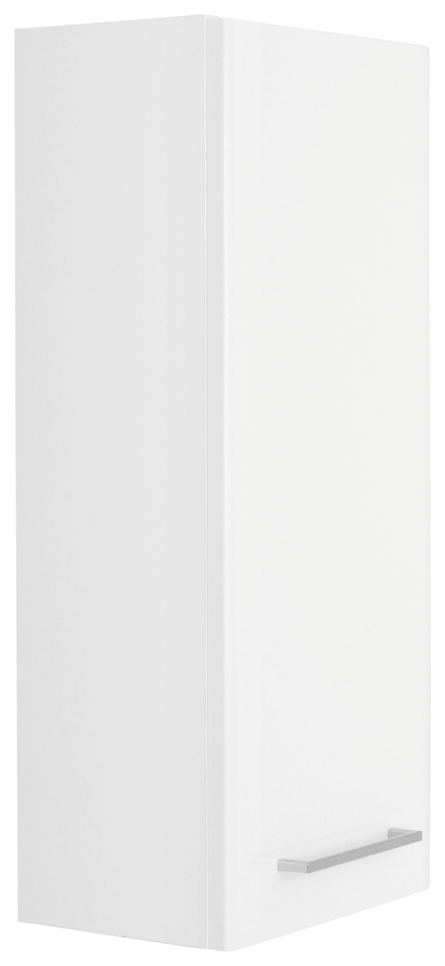 VÄGGHÄNGT SKÅP  - vit/kromfärg, Klassisk, träbaserade material (30/70/20cm) - Xora
