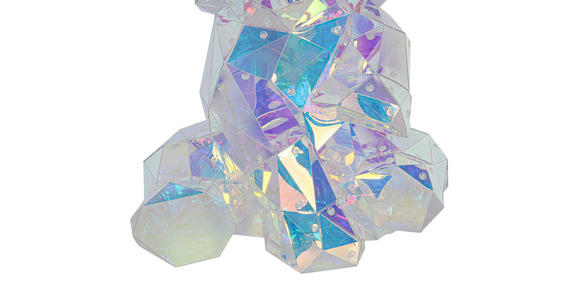 TISCHLEUCHTE - Transparent/Perlmutt, Trend, Kunststoff (33/31/40cm) - Novel