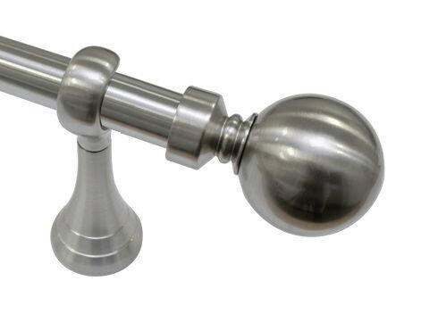 GARNIŠNA VODILICA boja nerđajućeg čelika metal - boja nerđajućeg čelika, Konvencionalno, metal (160cm) - Gardinia