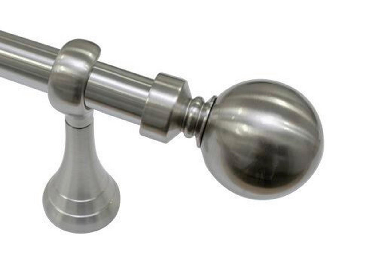 GARNIŠNA VODILICA boja nerđajućeg čelika metal - boja nerđajućeg čelika, Konvencionalno, metal (200 cm) - Gardinia