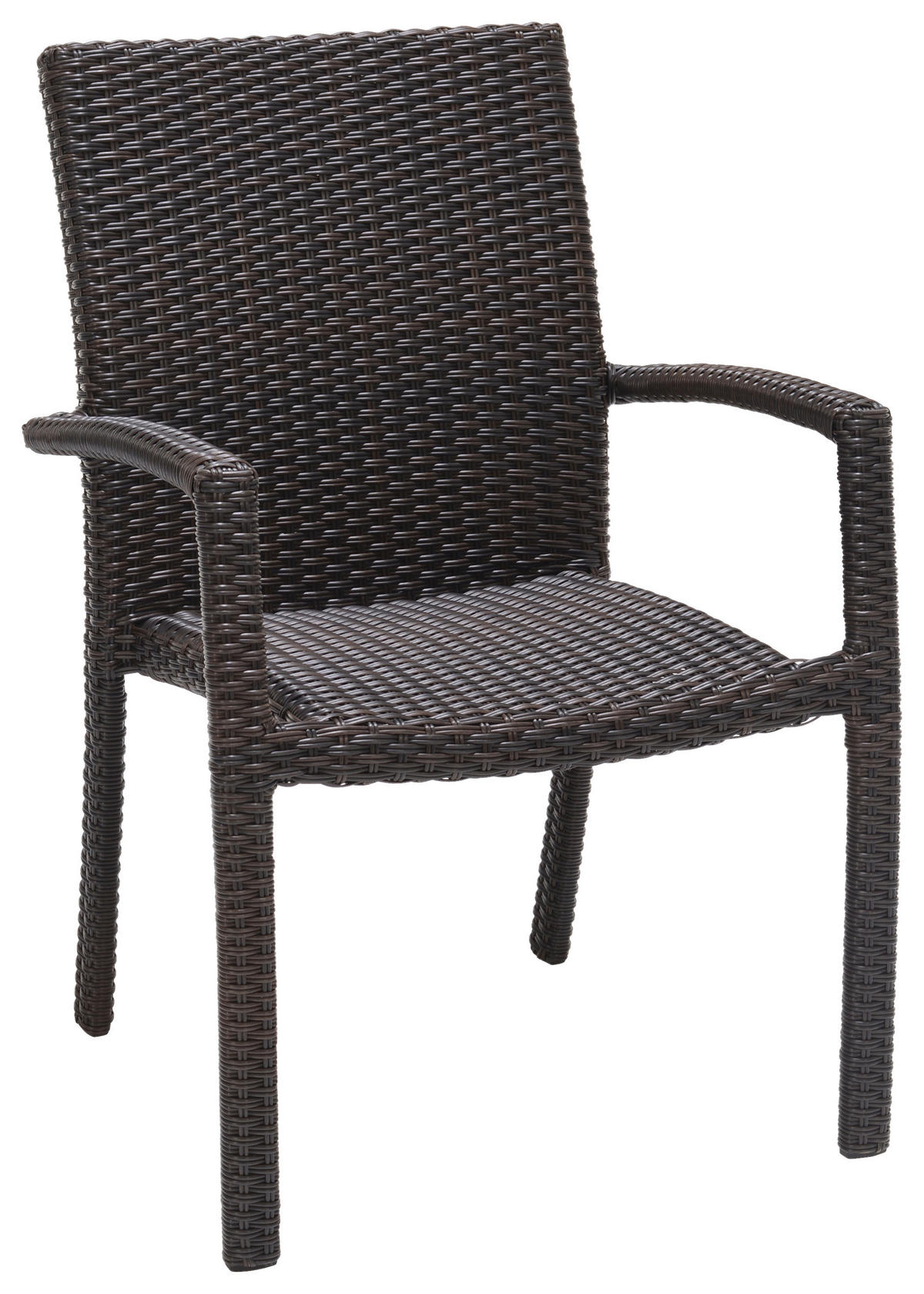 STAPELSESSEL in Metall, Kunststoff Schwarz  - Schwarz, Design, Kunststoff/Metall (60/89,5/60,4cm) - Ambia Garden