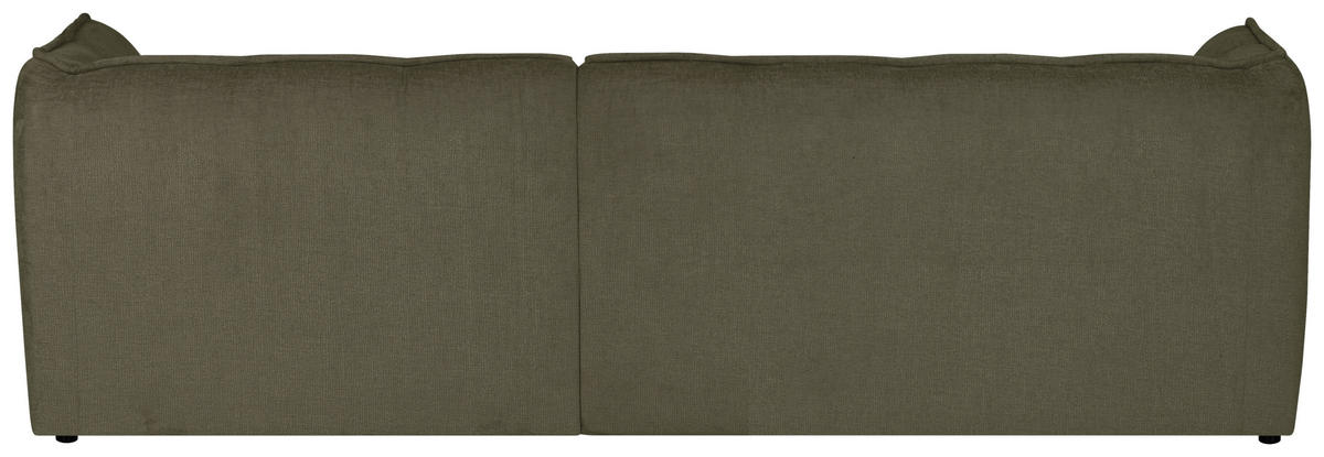 ECKSOFA LIVOLI in Chenille Grün  230/218 cm  - Schwarz/Grün, Design, Textil (230/218cm) - MID.YOU