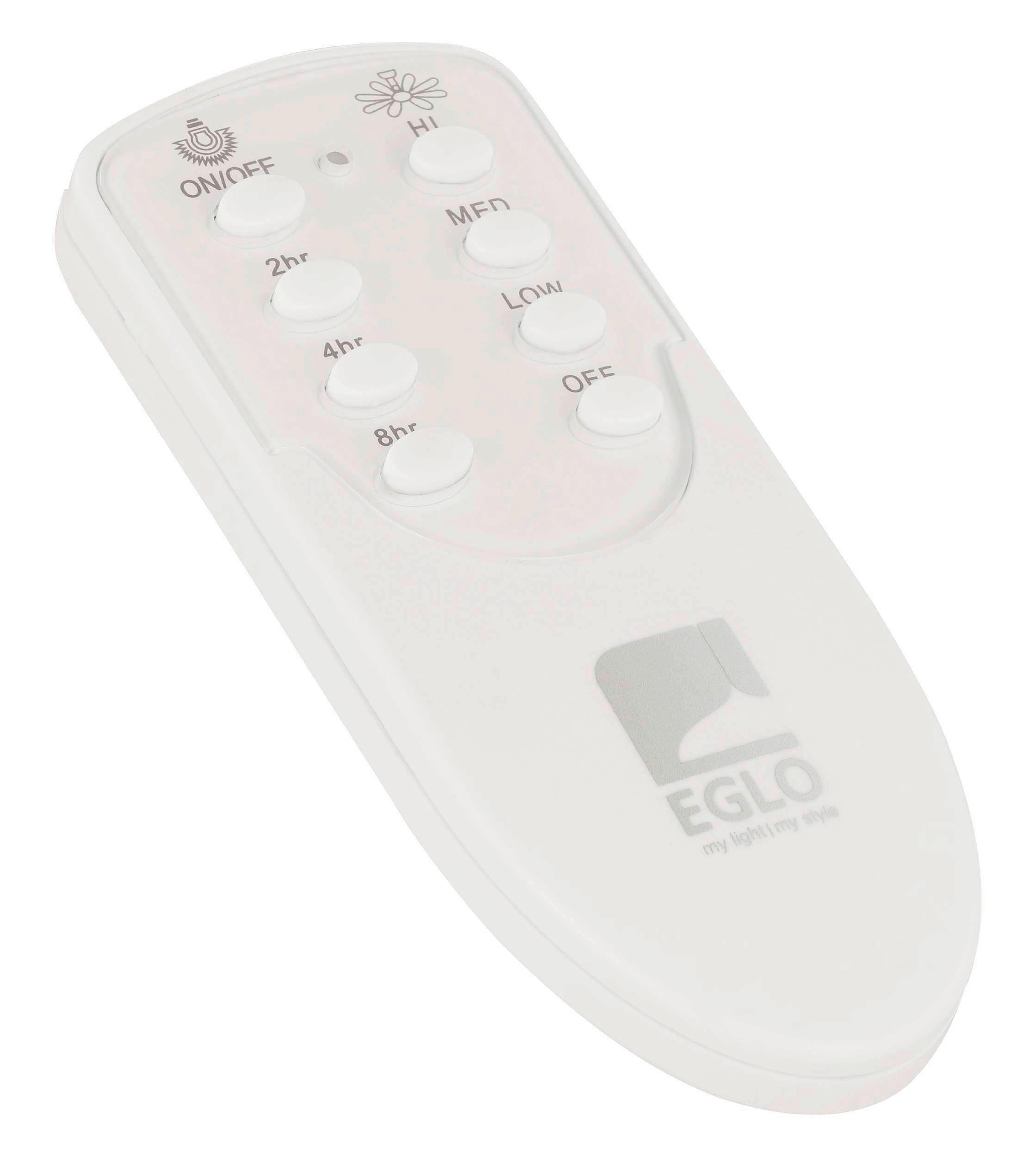 TAKFLÄKT Bondi 21 W 122/33,4 cm  - vit, Basics, plast/naturmaterial (122/33,4cm) - Eglo