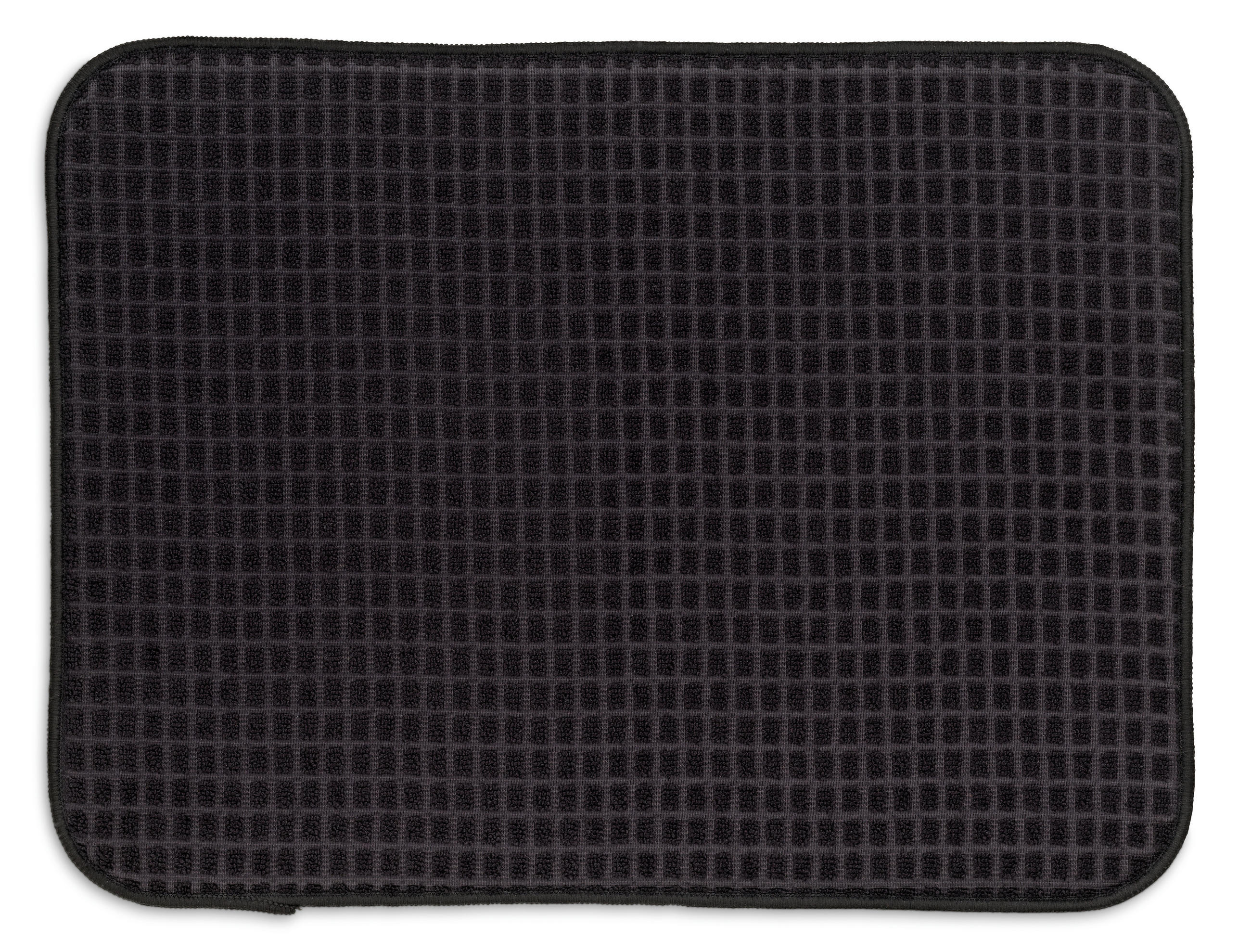 ABTROPFMATTE  - Schwarz, Basics, Textil (38/50cm) - Kela