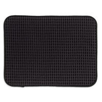ABTROPFMATTE  - Schwarz, Basics, Textil (38/50cm) - Kela