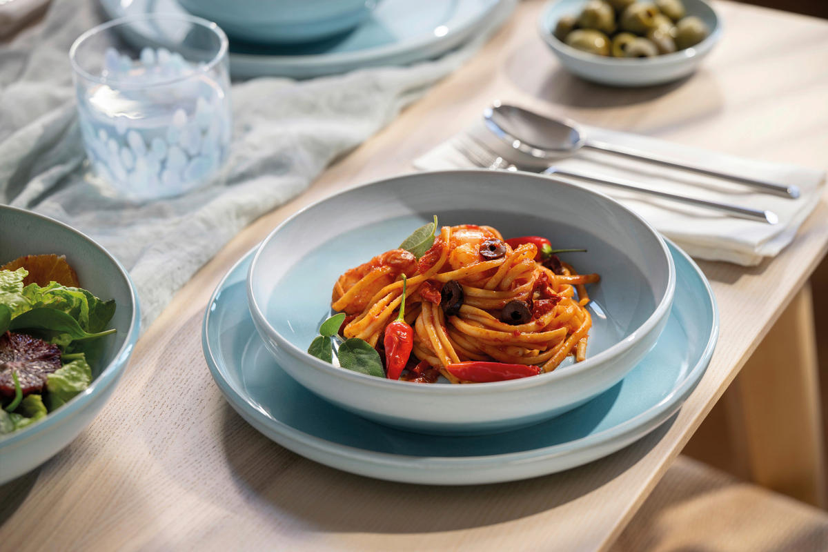 PASTATELLER Perlemor Aqua    - Hellblau, Basics, Keramik (22/22/5cm) - Villeroy & Boch