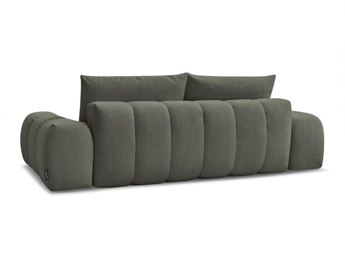 SCHLAFSOFA Flachgewebe Grün  - Schwarz/Grün, MODERN, Kunststoff/Textil (278/115/90cm)