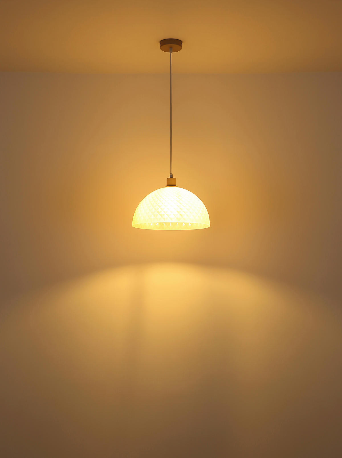 ZÁVĚSNÉ SVÍTIDLO, 35/120 cm  - bílá/pískové barvy, Design, kov/plast (35/120cm) - Globo