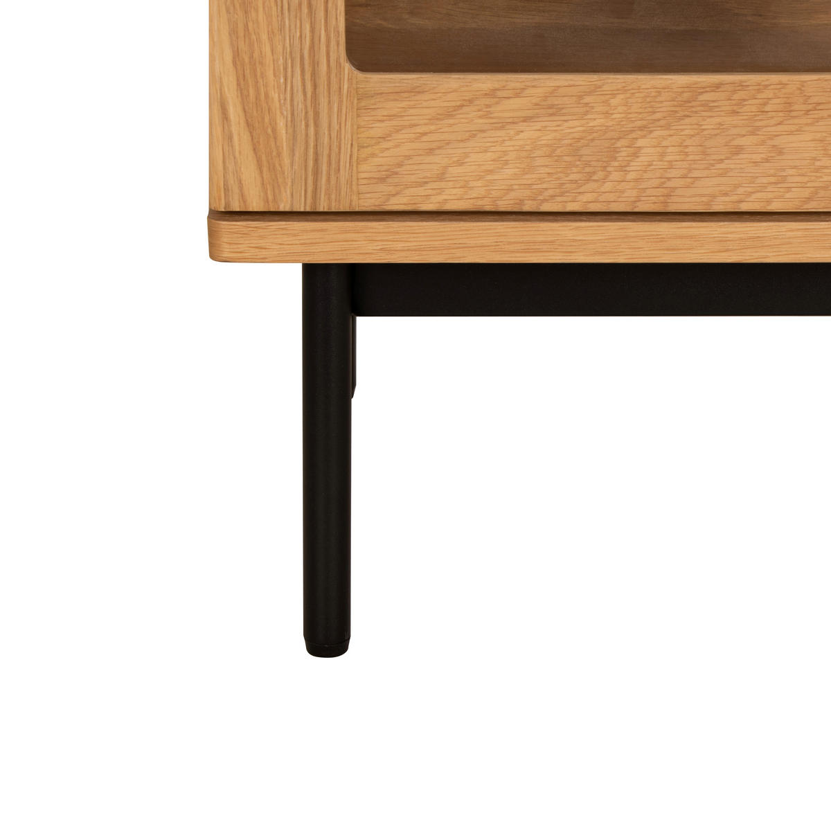 HIGHBOARD  in 90/140/40 cm  - Klar/Schwarz, Design, Glas/Holz (90/140/40cm) - MID.YOU