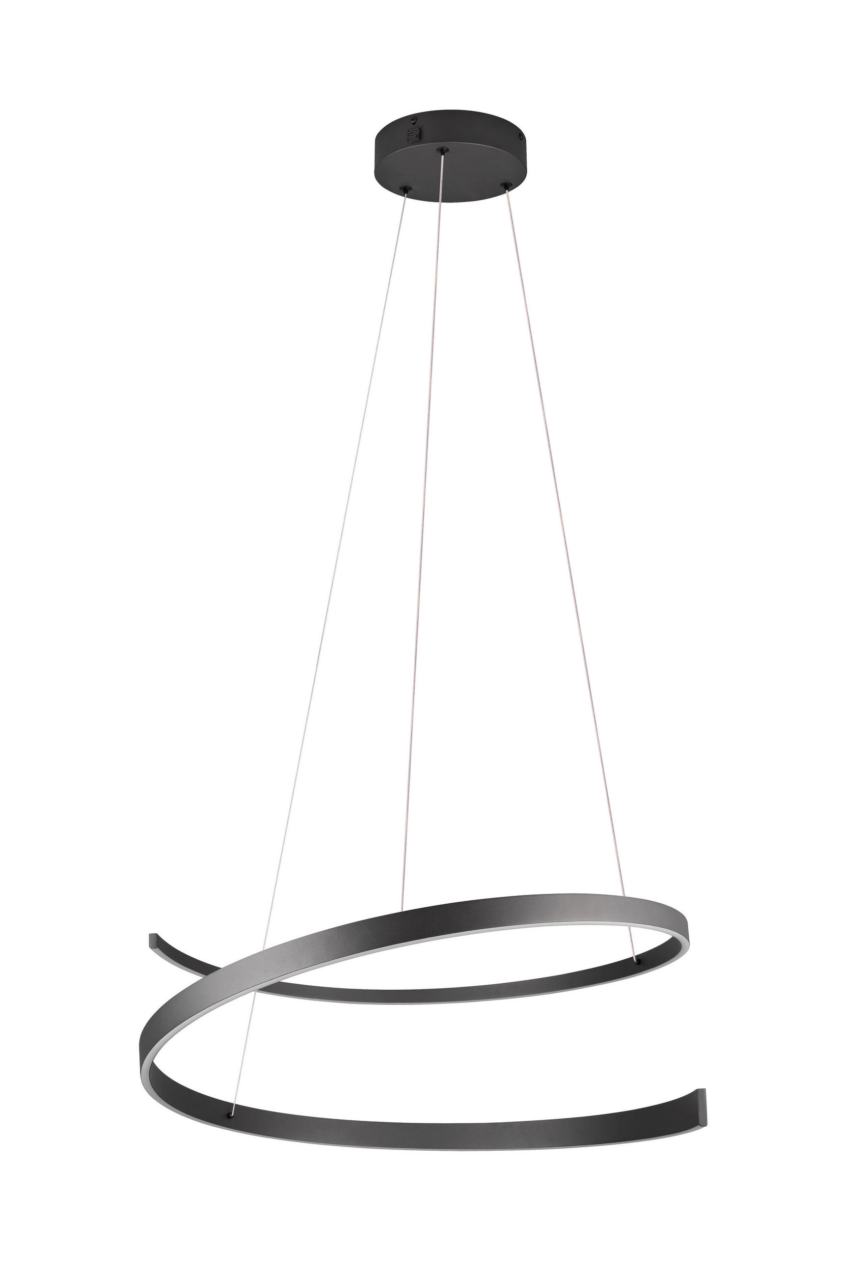 LED-HÄNGELEUCHTE Cinardi 75/200 cm  - Schwarz, Design, Metall (75/200cm) - Cinque