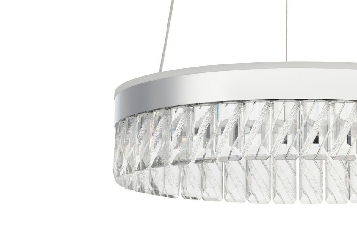 LED-HÄNGLAMPA Bunda 60/150 cm  - klar, Design, metall/glas (60/150cm) - Glandor