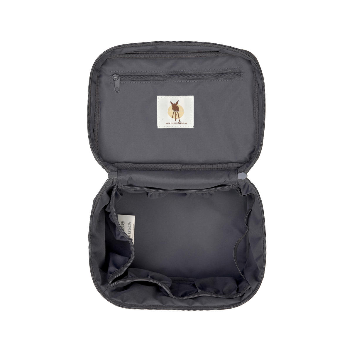 WICKELTASCHE  - Anthrazit, Basics, Textil (18/18/24,5cm) - Lässig