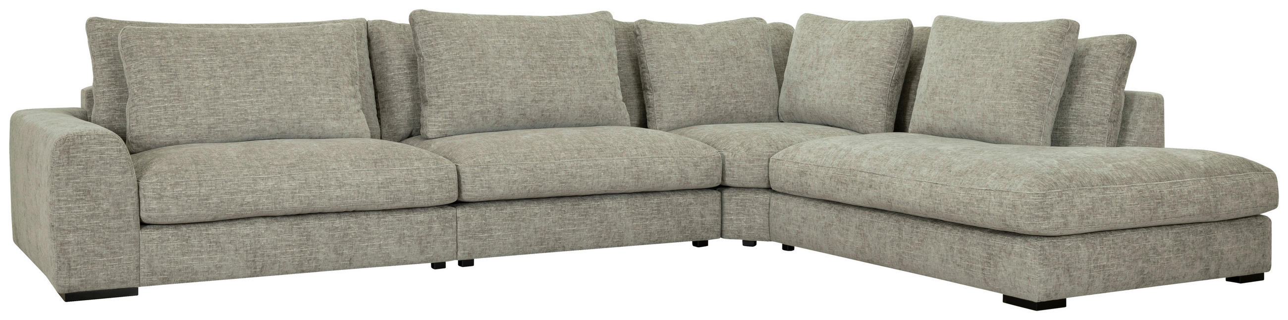 SOFFA i trä, metall, textil silver  - silver/wengefärgad, Design, metall/trä (373/85/259cm) - Welnova