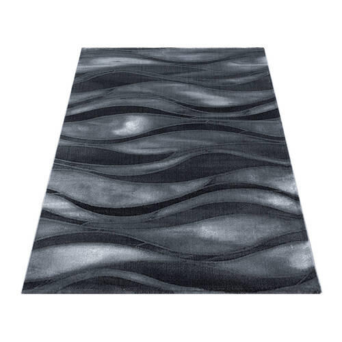 VÄVD MATTA 160/230 cm Costa 3528 Black  - svart, Design, textil (160/230cm)