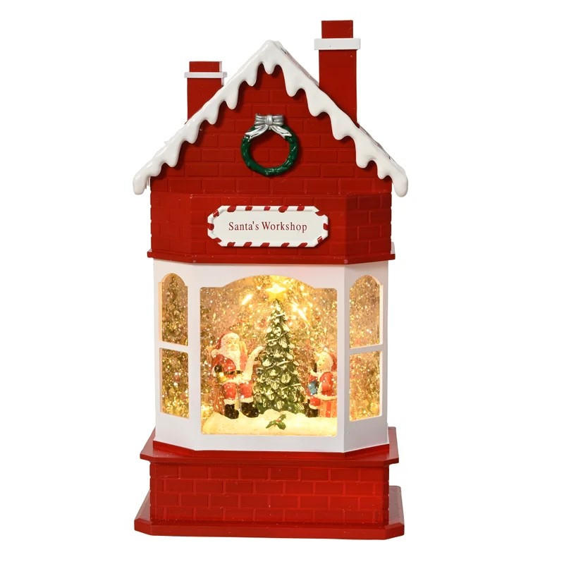 Figurină De Crăciun Cu Led - alb/roșu, Basics (9/15,3/28,8cm)