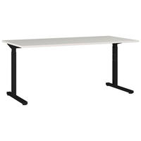 SCHREIBTISCH 180/80/70 cm  in Schwarz, Grau  - Schwarz/Grau, MODERN, Holzwerkstoff/Metall (180/80/70cm) - Germania